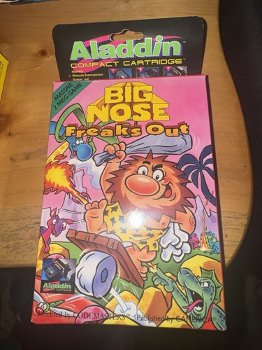 Big Nose Freaks Out (Nintendo NES, Aladdin Cartridge, 1992) - Brand New