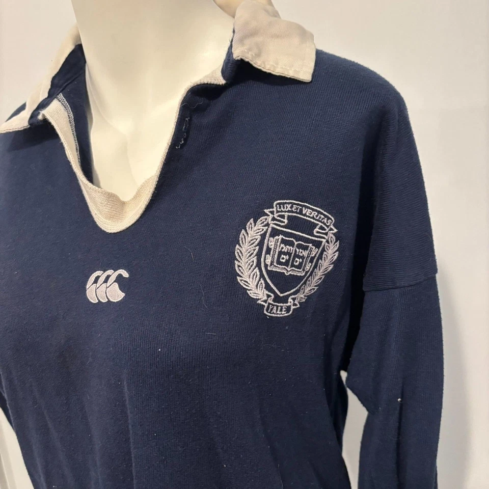 Vintage Canterbury of New Zealand Made in South Africa Navy Blue Rugby Shirt - Image 4 of 4