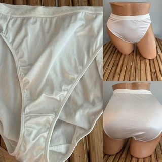 VINTAGE by Leggs SECONDA PELLE SATINATA STRETCH MUTANDINE BIANCHE tg M