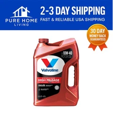 High Mileage 10W-40 Synthetic Blend Motor Oil with MaxLife Technology, 5 QT