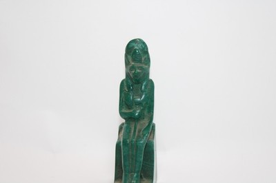 Ancient Egyptian Antique Sekhmet Statue Throne Goddess Figurine Pharaonic