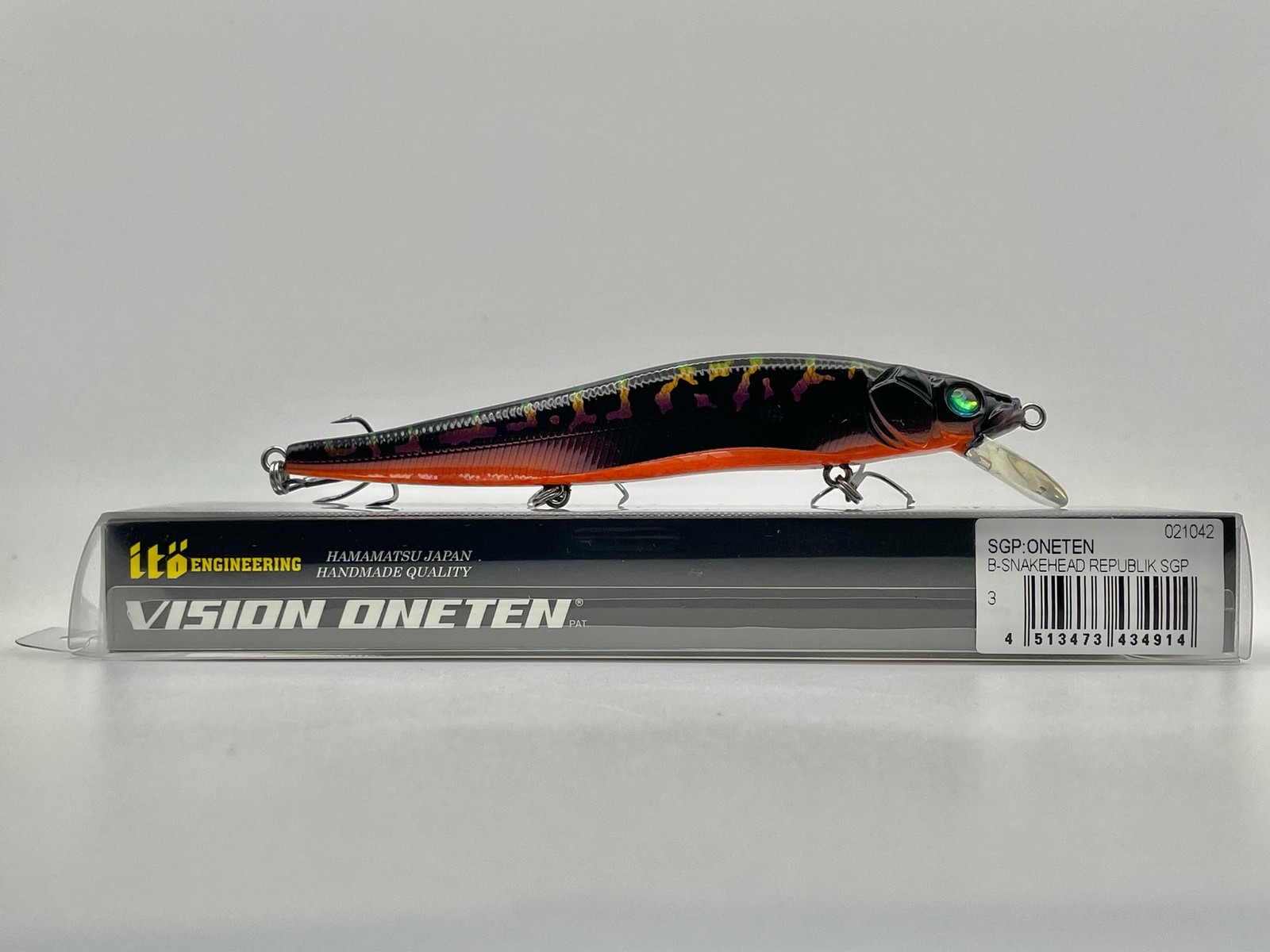 MEGABASS ITO Vision Oneten SNAKEHEAD REPUBLIK SGP SP-C Singapore color 2pcs Set - Image 5