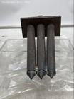 Antique Black Collectibles Tin Metal Candle Mold With Three Tapered Tubes — photo 4