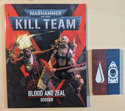 Warhammer 40k Kill Team: Blood and Zeal Dossier, Mission Pack und Missionskarten