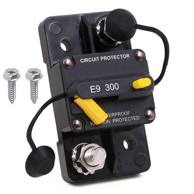 Heavy-Duty 300A Manual Reset Circuit Breaker 12V-48V DC Waterproof UL Certified