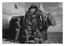 US Air Forces salvaging plane Poltava Russia 1945