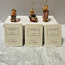 3 Vintage Goebel Berta Hummel Christmas Ornaments: Sweets Dolly Set 3, 2000