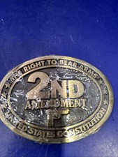 Vintage 2nd Amendment Belt Buckle