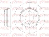 Remsa 2X Bremsscheibe Hinten Ø280 Mm Voll FüR BMW 1Er E87 116I 116D E81