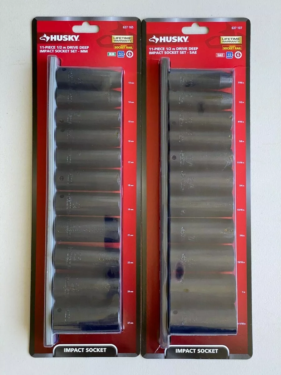 Husky drive deep metric socket set deals