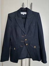 Veronica Beard Anoki Dickey Denim Blazer Uk Size 8