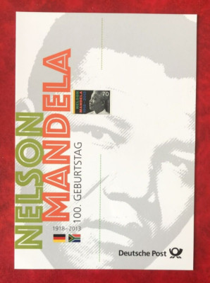 Nelson Mandela Erinnerungsblatt EB 5/2018 Bund Nr. 3404 - ESST Bonn