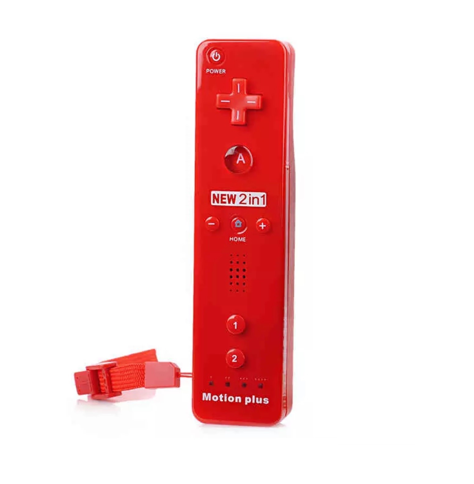 Wiimote Plus Rouge pour Jouer sans Latence aux Jeux Wii et Wii U Exigeants