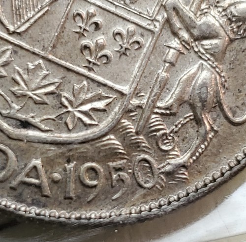 1950 DESIGN - CANADA SILVER 50 CENTS - ICCS MS63 - KING GEORGE VI - HALF DOLLAR - Picture 5 of 6