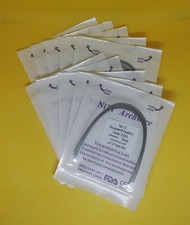 50 Pcs Dental Arch Wires Orthodontic Super Elastic NITI Round Ovoid Form 5 Packs