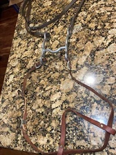 Bobby’s English Leather Horse Bridle w Bit & Reins