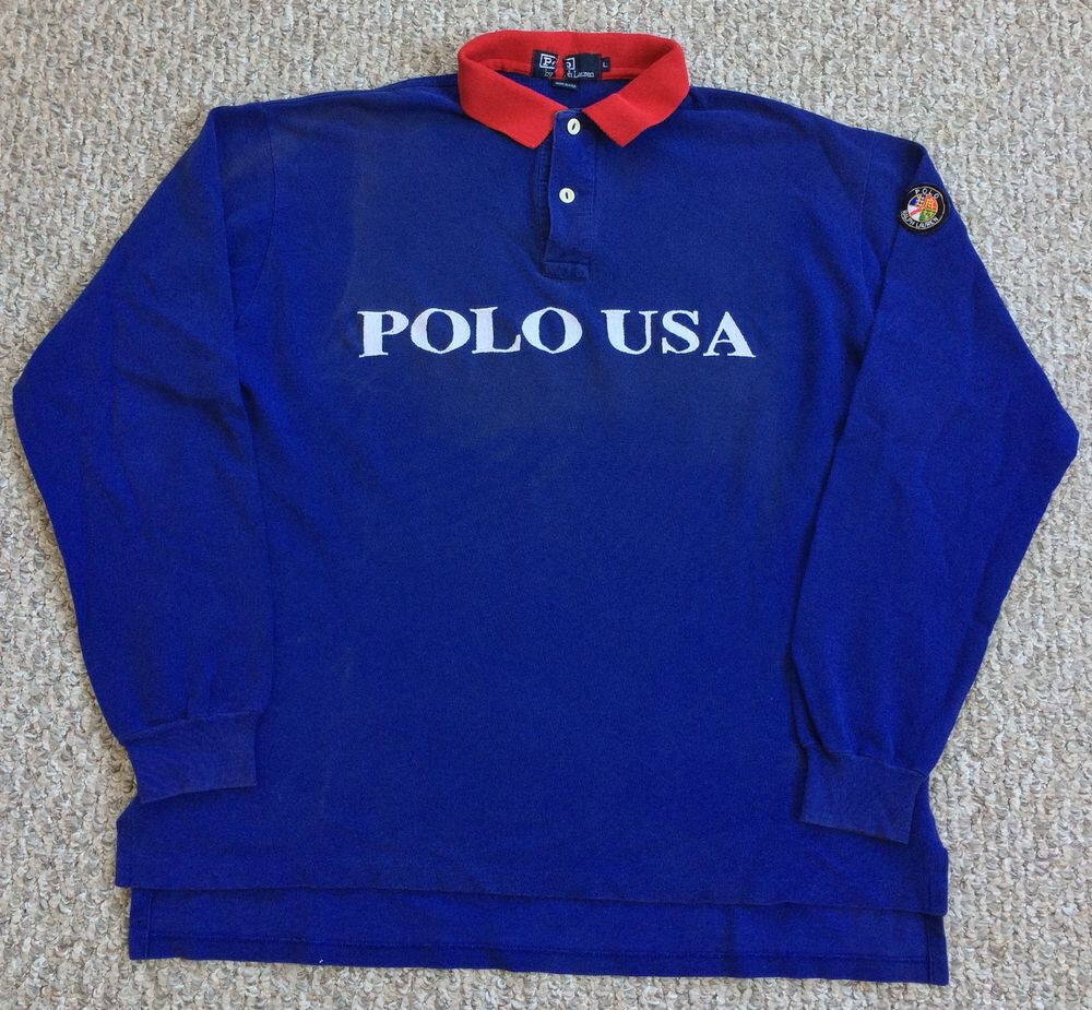 Vintage 1987 Ralph Lauren POLO USA Cookie Shirt | eBay