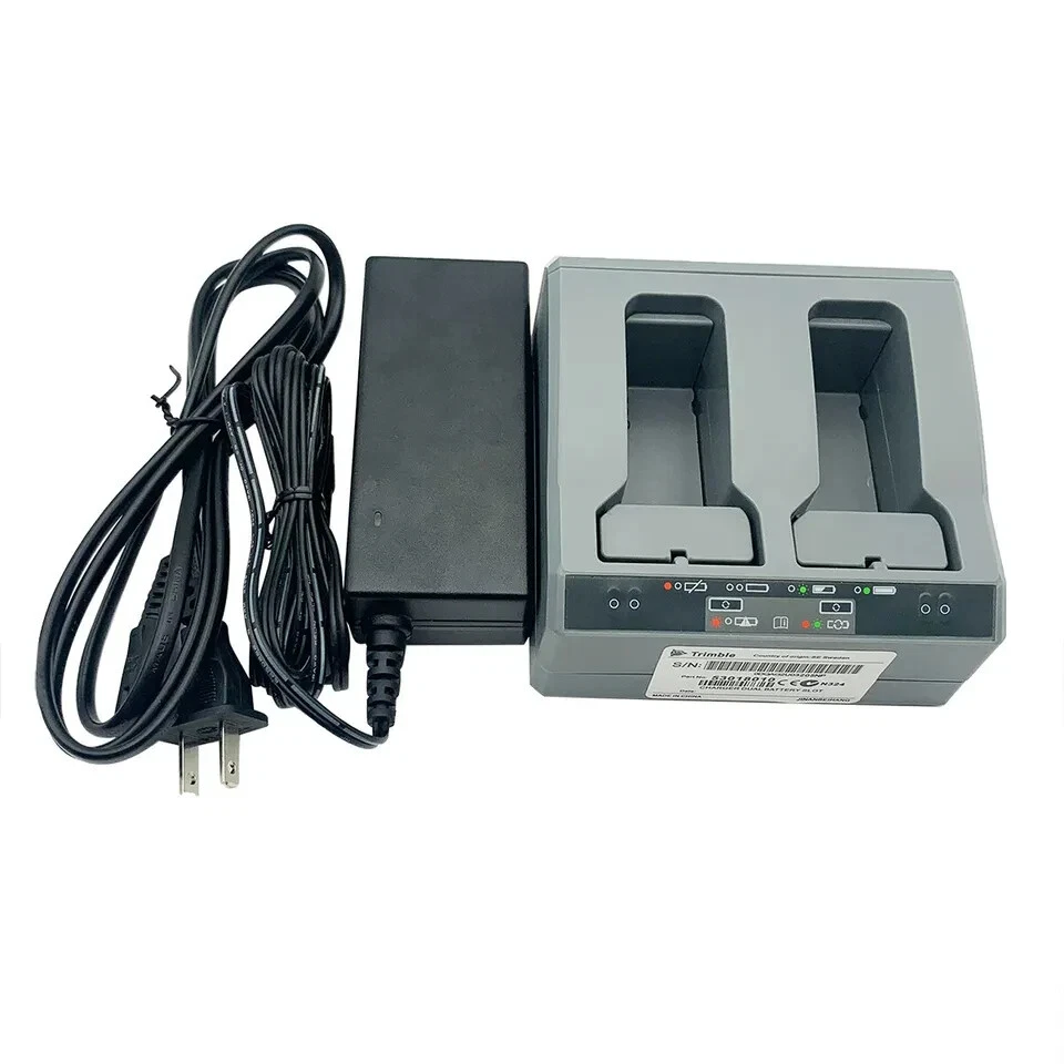 Cargador de dos ranuras para batería Trimble R10 S3 S4 S5 S6 S7 S8 S9 Foto 3 de 4