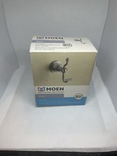 Moen Vale Double Robe Hook Brushed Nickel DN4403BN