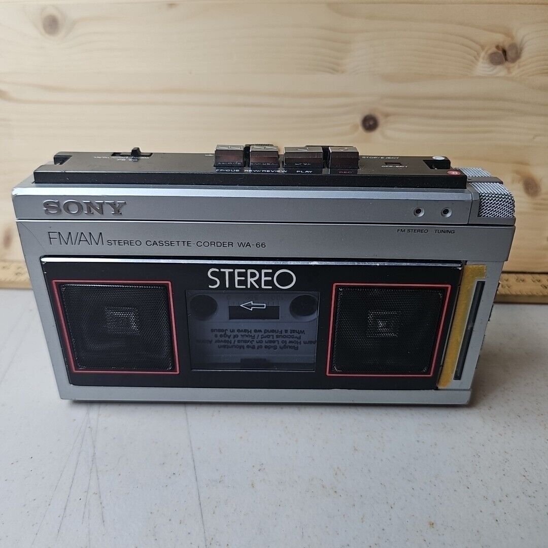 SONY WA-66 FM / AM Radio Cassette Recorder Tested Works | eBay SONY WA-66 FM / AM Radio Cassette Recorder Tested Works | eBay