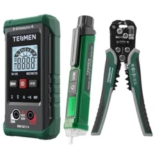 Non-Contact Voltage Tester, Wire Stripper, Digital Multimeter AC/DC Combo - NCV