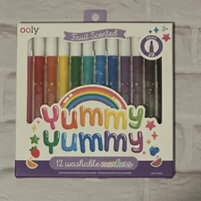 ooly Yummy Yummy 12 Fruit Scented Washable Markers (New Gen) - Non Toxic