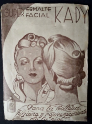 1930s KADY (Spain) Face Polish Primer Powder In Paper Packaging FULL