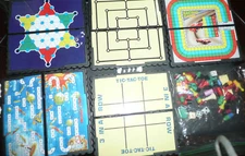 VINTAGE U. K. Travel Games SET OF 5 FOLDING LOT HERE DEAL VINTAGE GAME COLLECTOR