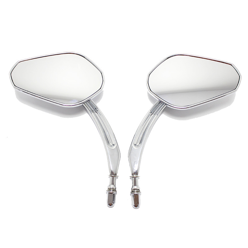Krator Rear View Mirrors For Harley Sportster XL 883 1200 & Touring Models - Pair Harley Mirrors Chrome - Foto 6