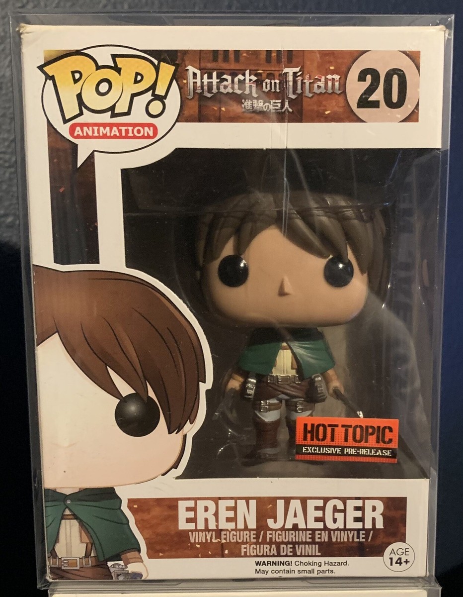 Attack on Titan Eren Jaeger Hot Topic Pre Release Funko Pop 20