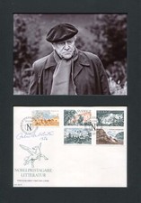 NOVELIST Patrick White NOBEL PRIZE IN LITERATURE 1973 autograph, signed FDC moun