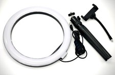 10" Ring Light w/ Tripod  Phone mount 3 Light Settings  Dimmable 