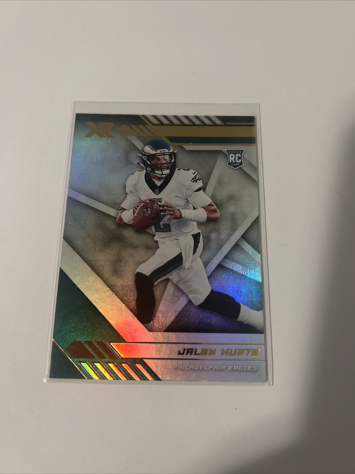 Jalen Hurts 2020 Panini XR Rookie Holo Refractor Clean #114 Eagles RC
