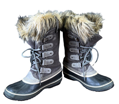 Sorel Joan Of Arctic Tall Snow Winter Boots Women's Size Black