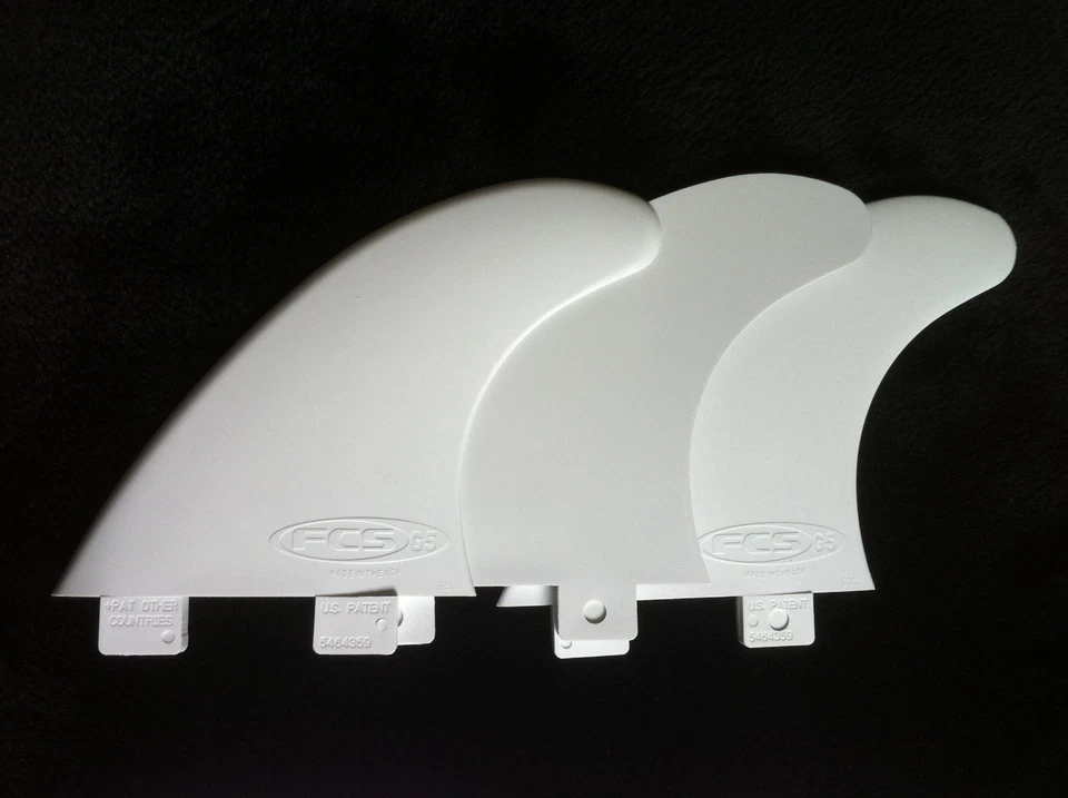 Surfboard FCS Fins G5 Template Quads/Thruster/Twin/Single Fin Black & White Surf - Image 4 of 4
