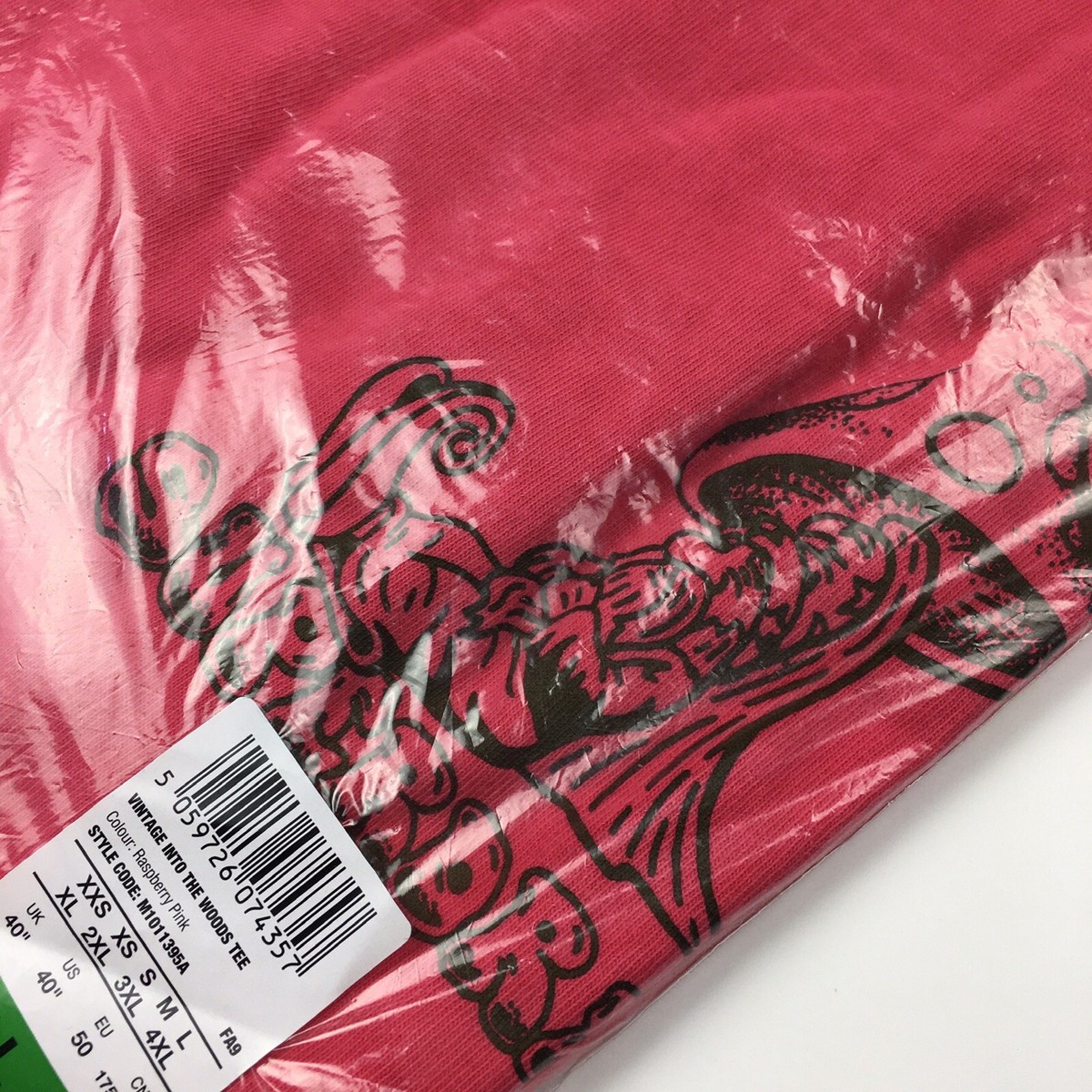 Superdry Mens L Pink VTG Into The Woods Logo Short Sleeve T