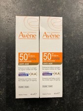 Image of AVENE ANTI-AGE FLUID 2 x 40ml CORRECTS VISIBLE SIGNS OF AGEING SPF50 -NEW SEALED