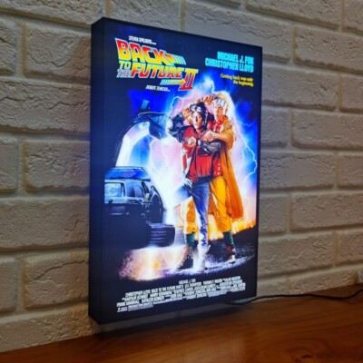 Back To The Future 2 Vintage Poster LED Lightbox (BTTF 2 Lightbox
