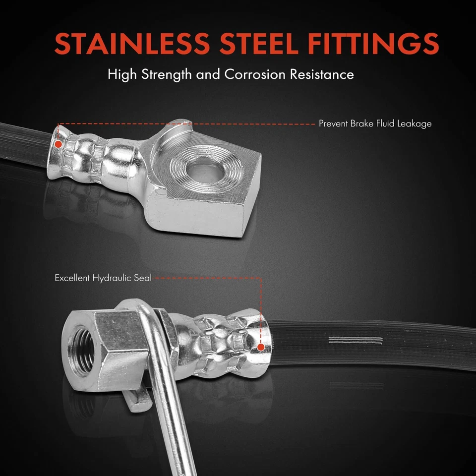 Manguera hidráulica de freno trasero derecho para chasis de autocaravana Ford F-450 Super Duty F-53 Foto 4 de 4