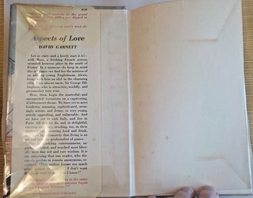 Aspects Of Love By David Garnett 1955 Hardcover - Picture 3 of 6