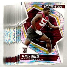 (20) 2021 Rookies & Stars PULSAR PRIZM #179 JAMIN DAVIS RC LOT COMMANDERS