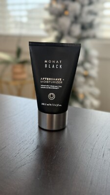 NEW Monat Black Men's Aftershave + Moisturizer Cream w/ Rejuveniqe 3.4 oz