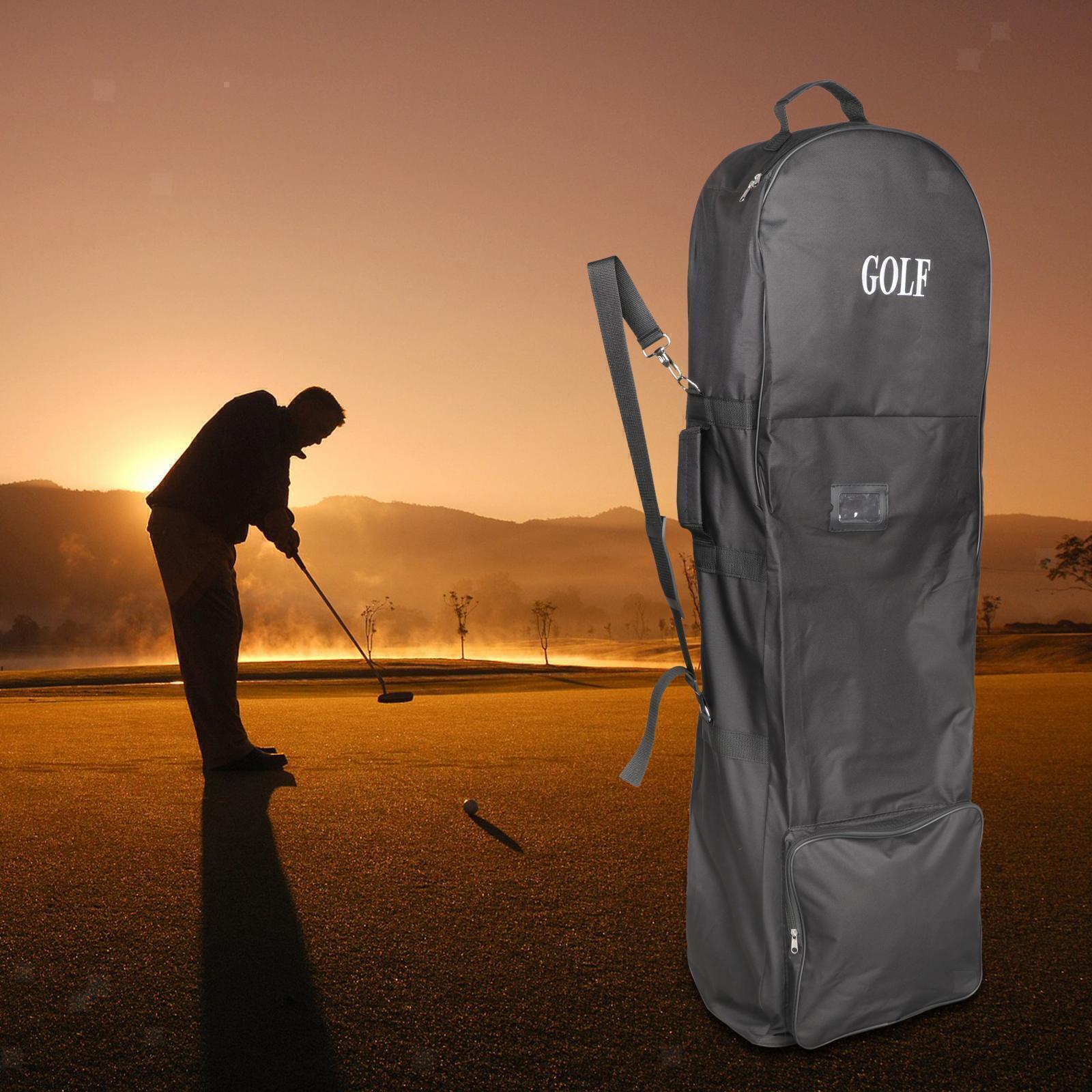 Bolsa de soporte de golf con correa, funda acolchada profesional para viajes de