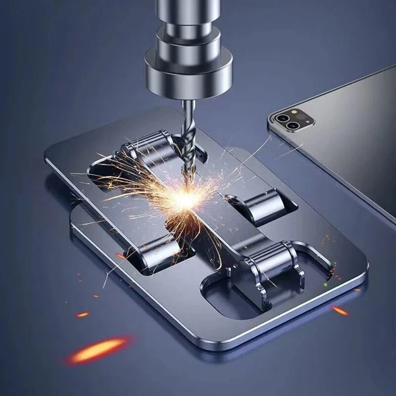 Universal Adjustable Metal Desk Tabletop Phone iPad Tablet Stand Foldable LOT - Image 3 of 4