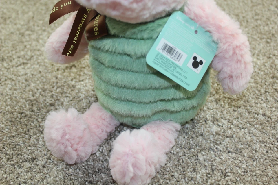 Juguete de peluche infantil Winnie the Pooh Disney Preferred Piglet verde 12" nuevo con etiquetas Foto 3 de 4