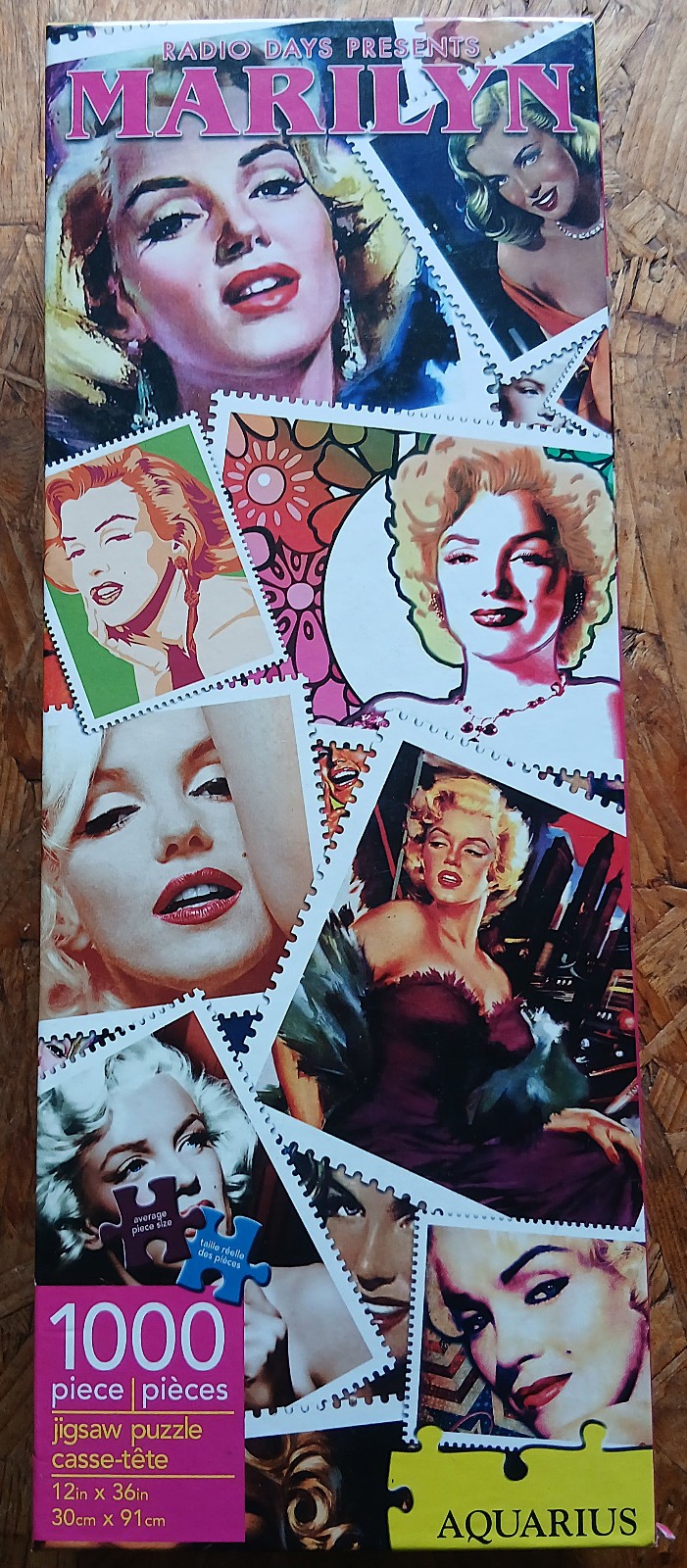 Marilyn Monroe 1000 Piece Slim Jigsaw Puzzle 1ft x 3ft UNUSED