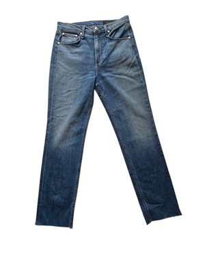 rag & bone Rovers Straight Jeans NWT Womens 27 Raw Hem Medium Wash USA