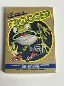 FROGGER Intellivision Video Game Complete W/Box & Manual Tandyvision Sear Arcade
