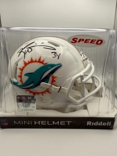 Ricky Williams Signed Autographed Mini Speed Riddell Helmet Tristar Authentic