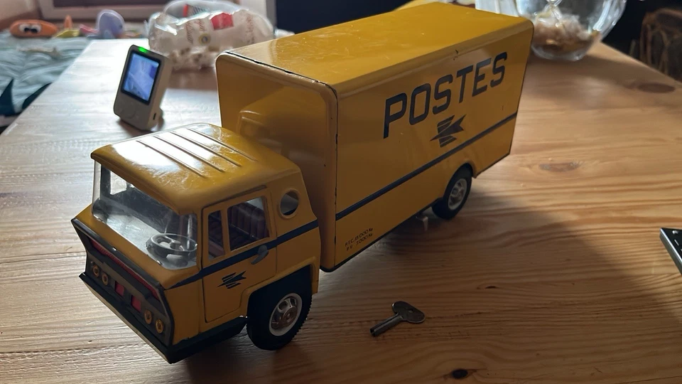 JOUSTRA CAMION BERNARD / CAMION POSTE JOUSTRA / JOUET ANCIEN / JOUET TÔLE - Photo 3/4